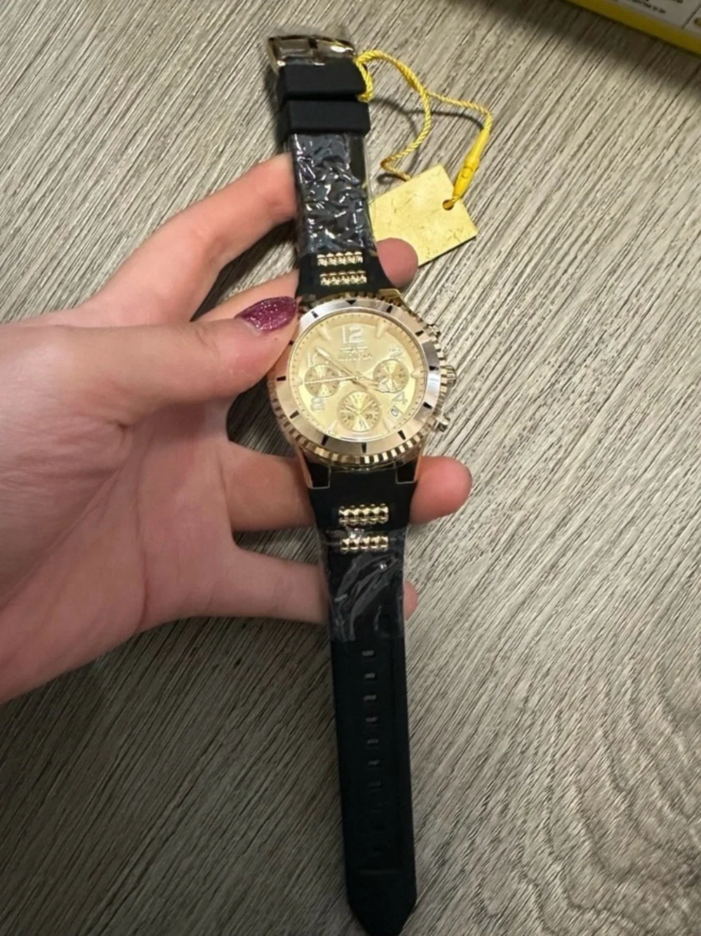 Invicta BLU Women's Watch - 39mm, Gold, Black (36909)